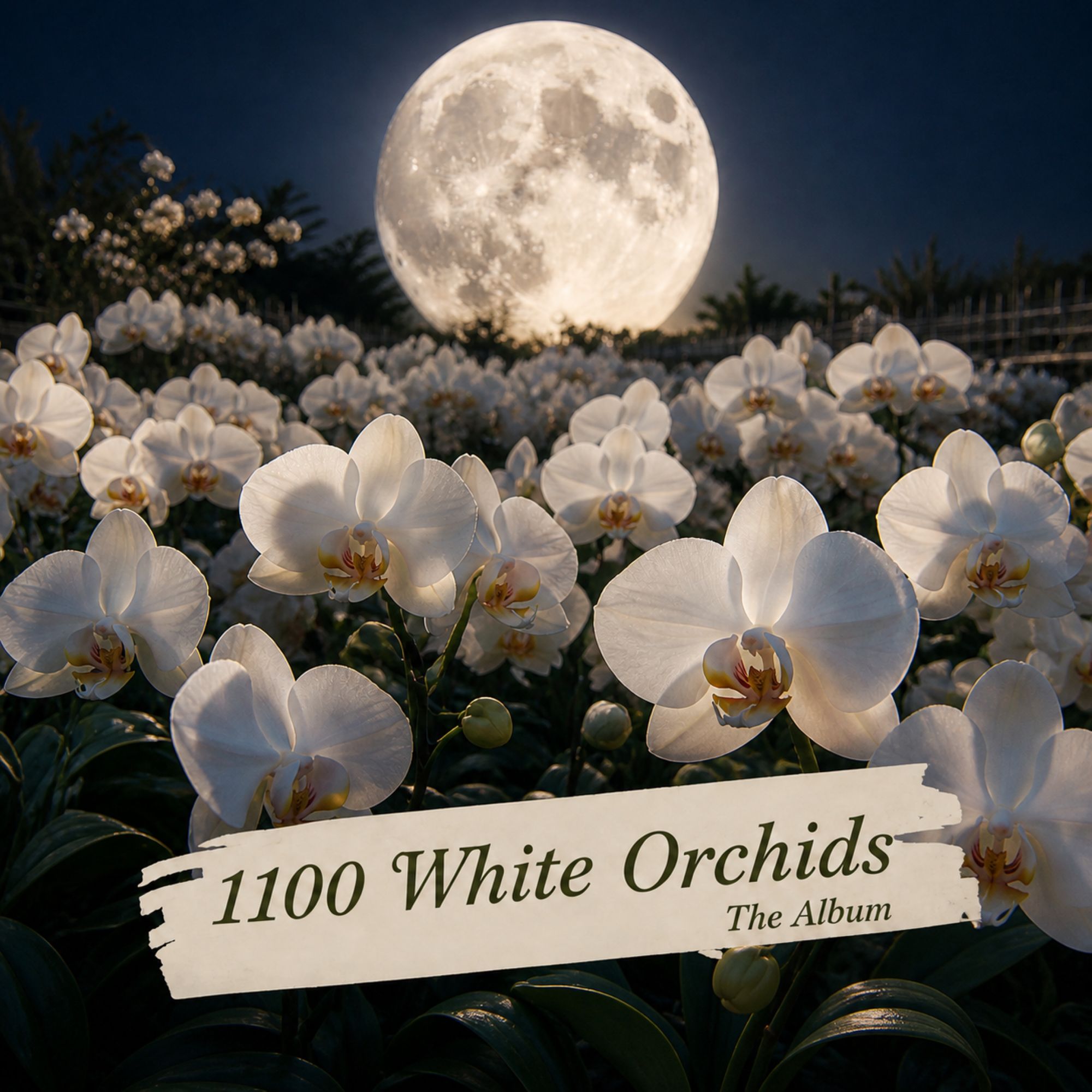 Portada de 1100 White Orchids